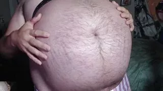 Bare Belly Striped Bottoms Inflation