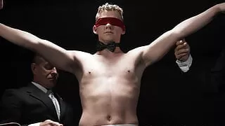 BoyForSale Sub gay Jack Waters fondled and fucked by rich DILFs