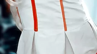 Young sissy fucks big dildo