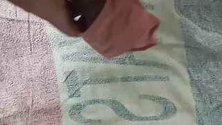 Bride's sister 'The Witness' cumshot on her pink thong with wet smell