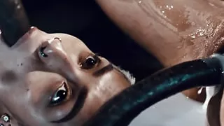 Veronica Leal Can't Get Enough Monster Fuck And Feeds Friend To Closet Alien Cumflation TRAILER