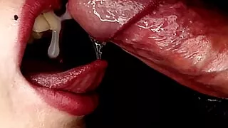 She loves and swallows my hot cum ASMR