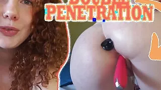 18yo ginger Teen Doupble penetration!!