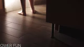 Fucking my pussy and squirting on a big dildo in the shower