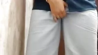 Hot Stepsister Mastrubating in Hostel Bathroom