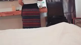 Thai hotel massage mature busty masseuse gives handjob fucker