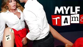 Want to Keep Your Job? Intense Coworker Threesome With Two Milfs