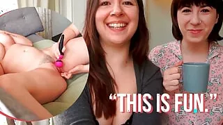 Ersties - Brunette Babe Leah Makes Kriss Moan With Pleasure