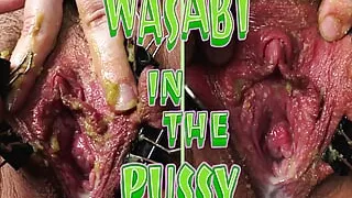 Pussy masturbation with wasabi paste and metal clips - Naughty Masochist