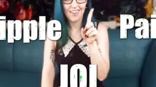 Nipple Pain JOI - Miss Faith Rae's Femdom Nipple Hurting Jerk Off Instructions and Orgasm Control