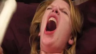 Tattooed Babe Satisfies Her Girlfriend Wet Cunt with a Big Vibrator and Slaps Her Face