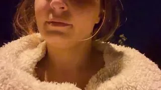 Outdoor Tits BDSM with Clothespins and a Car Passing by