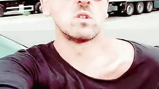 Slutboyben CAM4 Cruising Hot Shotzzz XXXIII Huge Monster Cumshot At Truck Stop