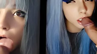 Alt Cute Girl sucking stepdad's huge cock (ask me for full vid)