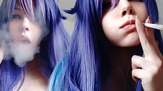 Succubus Egirl Smoking for you (ask me for full vid)