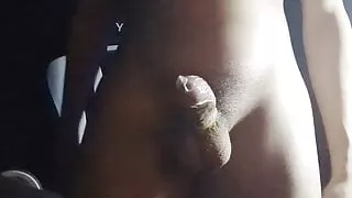 Sexy twink masturbates and ejaculates in a condom twice