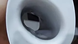 Cumming loads into my Bluetooth remote control pocket pussy because it has heating features (lovense Calor)(day 4)