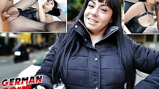 German Scout - Big Tit MILF Damaris at Hard Anal Sex Casting with Huge Cock Boy