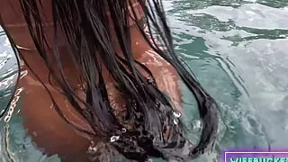 Homemade Porn by Wifebucket - I bought a new waterproof camera and took my influencer wifey on vacation