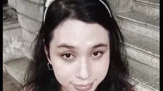 Sexy pinay tranny DaniTheCutie flashes her tits in public and her ass inside the restroom