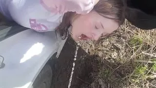 The Girl Loves Anal Sex and Pissing in a Taxi