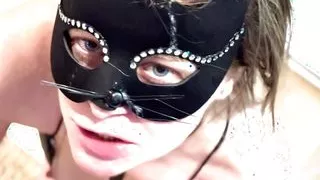 Cat Girl Wants Rough and Kinky Sex and Daddy Gave Her