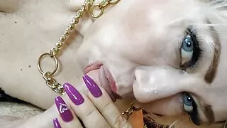 My mature slut wife faithfully sucks my dick, and for this I fuck her in close-up to your delight, our dear fans))