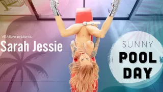 Sunny Pool Day - Redhead Big Tits Riding Toy - SexLikeReal