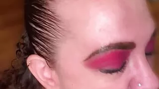 Fat Slut Teases Hard Cock and Receives a HUGE Cum Facial