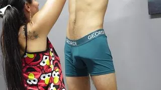 Suzy enjoys her stepson's delicious cock