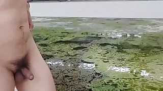 Visit the abandoned swimming pool nude