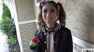 Asian Chick Eva Yi Loves That Blonde Big & Rough Dicking!