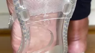 Stepmommy Plays with Her Flip Flops on Her Feet