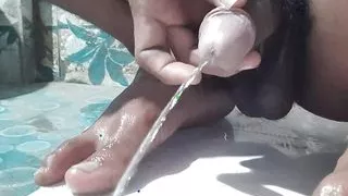 Pee Black Cock Bathroom Fuck Indian Man