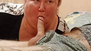 Stepmom loves to wake me up with a deep blowjob