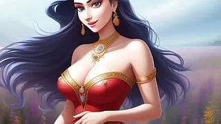 Aly gets fucked while her husband Apu is resting next to her in bed