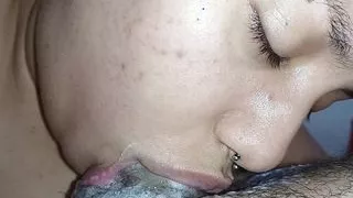 Fucking and mistreating this bitch's throat with his hard cock