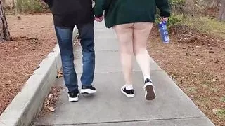 Hot Milf Sucks Her Stepcousin&#039;s Cock On The Pier After A Walk In The Park. Cum In Mouth!