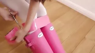 White Silk Raincoat Tape Restraint