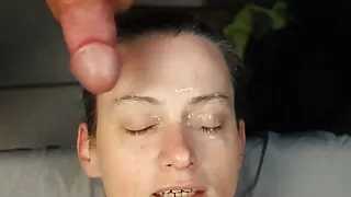 Huge cum blast in my fucking face