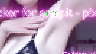Sucker for armpit- pixelated, Humiliation fetish