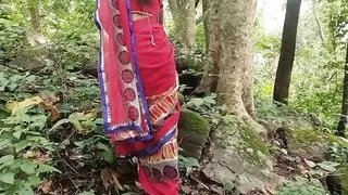 A desi girl was walking alone in forest  stranger  came there and ask her pussy  fucking hard, A teen girl fucking hard stepbro