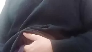 Playing with Cock in Public Toilet