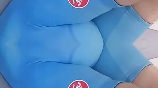 Extreme Bulging Inside Spandex Gear