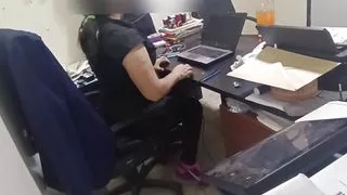 I ordered food to be delivered to my office at work and the delivery man grabbed me so hard that my desk tipped over