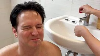 Lesbian Bathroom Humiliation!