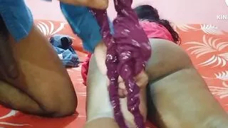 Desi indian wife cheating her husband while husband in office