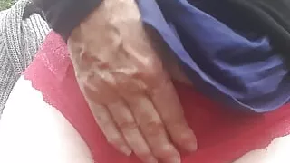 Undid my jeans.underwear showing