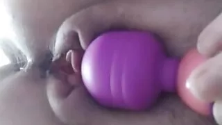 Sexy babe sensual play pussy vibrator and intensive orgasm