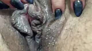 Wet pussy close up